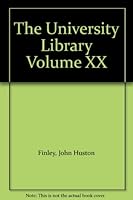 The University Library Volume XX B000J4NAQS Book Cover