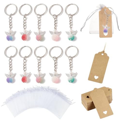VEOIRXU 10 llaveros de Ángel de la Guarda Colores, Detalles Regalos Boda Bautizo Comunion para Invitados, Recuerdos Recordatorios de Comunión Bautizo Boda Decoracion Niños Niña, Regalos Invitaciones VEOIRXU 10 llaveros de Ángel de la Guarda Colores, Detalles Regalos Boda Bautizo Comunion para Invitados, Recuerdos Recordatorios de Comunión Bautizo Boda Decoracion Niños Niña, Regalos Invitaciones
