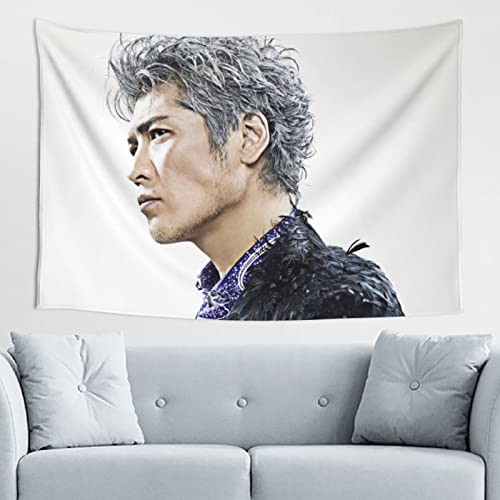 吉川晃司 タペストリー 壁掛け 人気 背景装飾布 152×102cm ホームアート 間仕切り インテリア 雑貨 寝室 カーテン 部屋飾り プレゼント