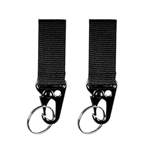 Heigeseng 2 Stück Taktischer Gürtel Schlüsselanhänger