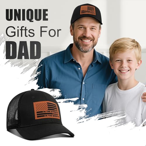Image of Best Dad Ever American Flag Dad Hat - Adjustable Cotton Baseball Cap for Father's Day, Birthday Gifts from Daughter Son