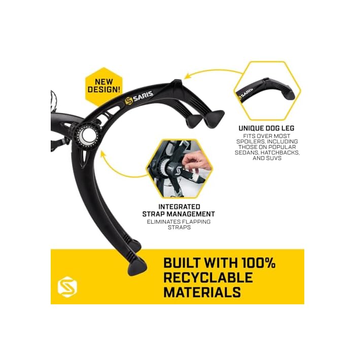 Saris Bones Car Bike Rack, Trunk or Hitch Carrier, Mount 2-4 Bicycles - Image 4