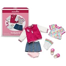 American Girl Truly Me, 18-inch Doll Clothes, AG Star Squad Outfit, with Varsity Jacket, 4 Pieces, Ages 6+