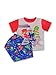 PJ Masks Toddler Boys 2 Piece Short Sleeves Pants Pajamas Set (3T, Red/Blue)