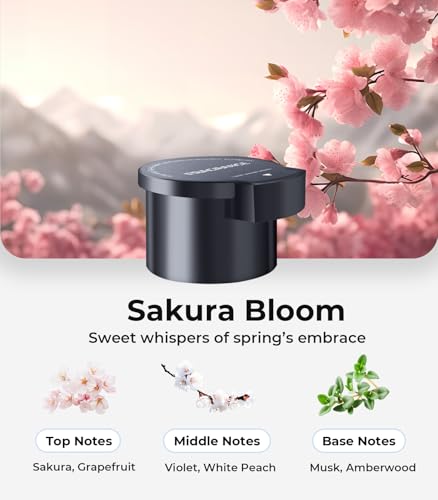 Image of Hitolza Car Air Freshener Refill - Pack of 2, Can be Used for 4~6 Months - Made with Natural Plant Extracts - Sakura Bloom