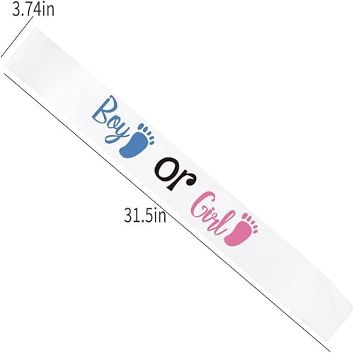 Miniatura 3 de GDTO8820 CoolerthingsDG, banda blanca, banda para niño o rejilla, banda de revelación de género para mamá y papá, mamá futura ser, fajas para baby