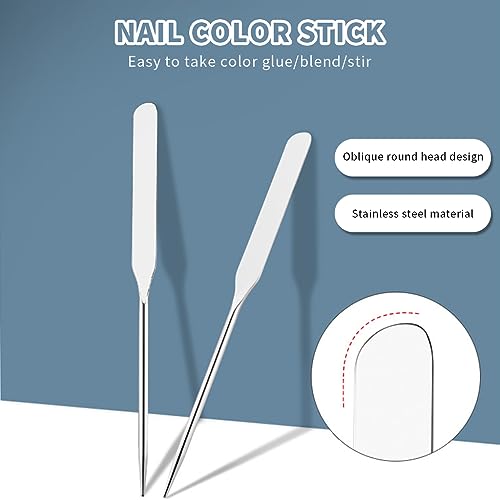 MAYCREATE Makeup Spatula & Palette Set, Stainless Steel Spatula And Clear Acrylic Foundation Palette Combo, Beauty Cosmetic Makeup Tool, Spatula With Protective Pu Sleeve,1 Count - Image 5