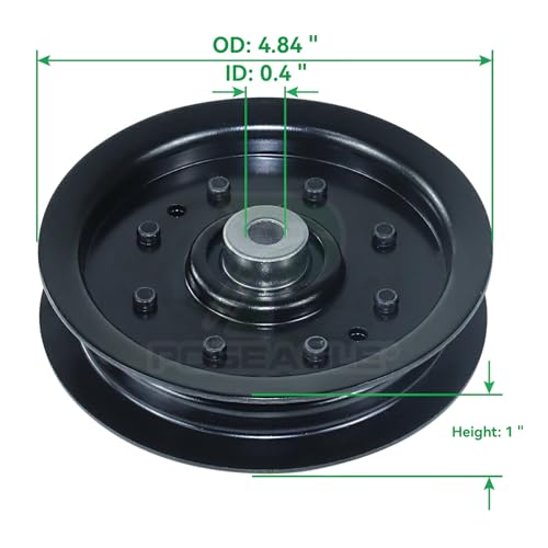 POSEAGLE 756-04129b Idler Pulley 4.25 Replaces MTD/Cub Cadet/Troy-Bilt 753-08171 756-04129 756-04129B 756-04129C 956-04129 for CC760 CC760ES FMZ50 M79GF SLT5400 LT1700 LT942G Lawn Mower Decks - Thumbnail 3
