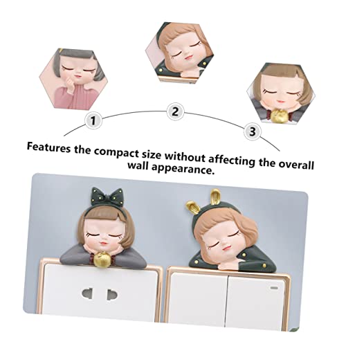 Decoraciones de pared de cuento Ciieeo con 6 pegatinas infantiles para interruptor 3