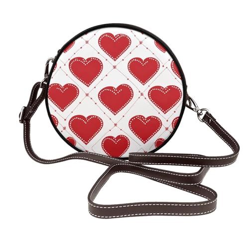 Sac à main romantique rond le cadeau idéal en cuir végétalien pour elle