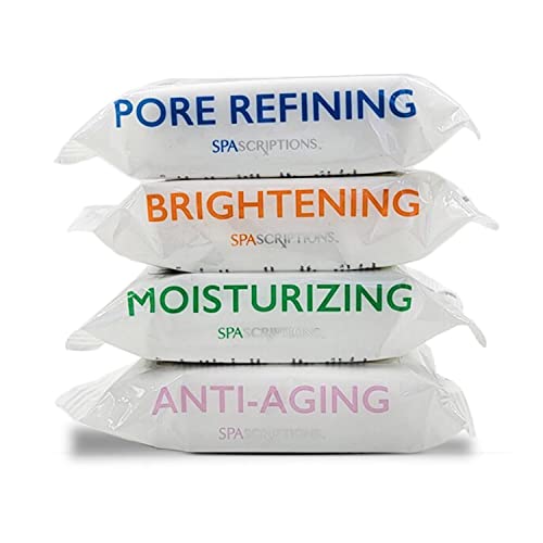 Spascriptions Makeup Cleansing Wipes 30 Ct, Variety 4 Pack, 120 Count Total #TOP2