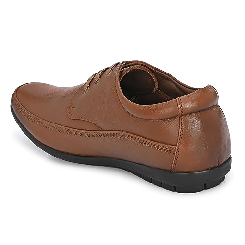 Image of egoss Premium Derby Shoes for Men | Genuine Leather | Stretch Fit | Elegant Formal Footwear | Office GS-347