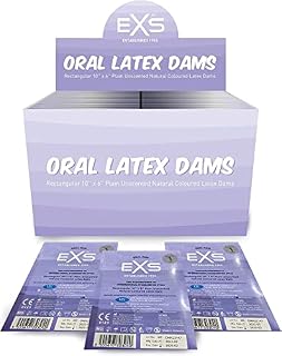 EXS | Oral Dams | Enhance Your Safety & Pleasure | Dental Dams | Unscented | 10 Pack