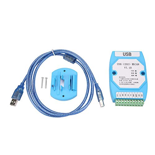 USB to CAN, Walfront USB to CAN 232 Turn CAN Optical Isolation TVS Surge Protection Screw Terminal Block Connector Adapter
