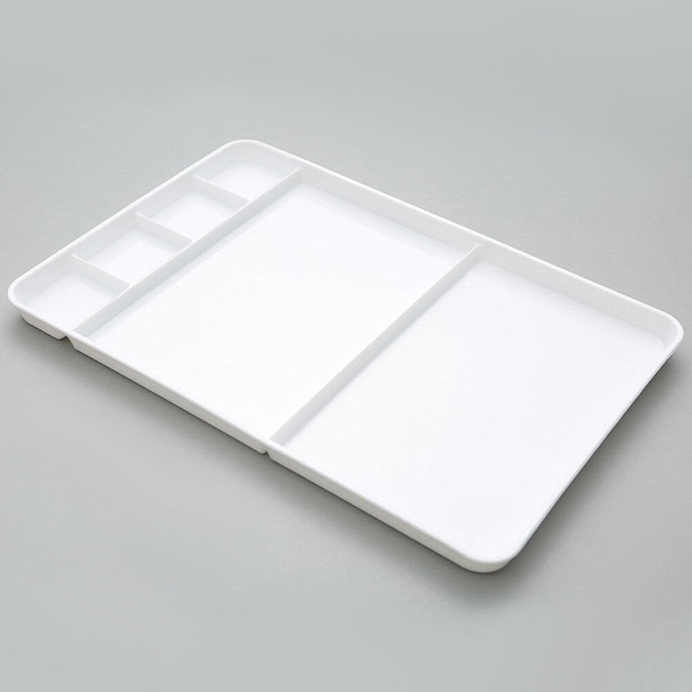 Palette de Peinture Carrée à Compartiments pour Étudiants et Peintres