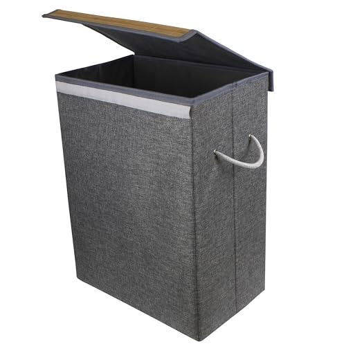 Brookstone BKH1657 - Cesta para la colada, color gris