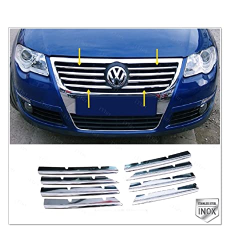 Recambo Capuchons Rétroviseurs Chromés Acier Inoxydable Pour VW Passat B6 (2005-2010) - Look Premium, Ajustement Parfait