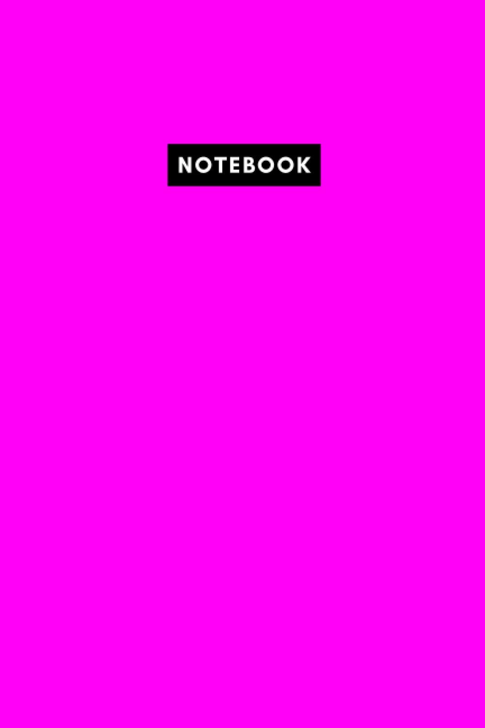 Notebook: Neon Pink Color: Blank Lined Journal (6x9, 100 Pages) (Neon Color Notebook)