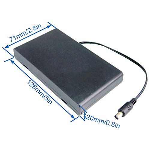 KYYKA DC Mannelijke Connector 2.1x5.5mm 8x1.5 V 12 AA Batterij Houder Case Box met Aan/Uit Schakelaar (5 Stks) - Afbeelding 7