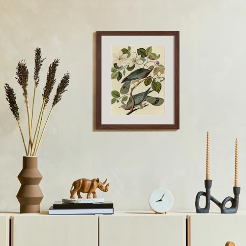 Image of upsimples 10x12 Picture Frame, Display Pictures 7x9 with Mat or 10 x 12 Without, Wall Hanging Photo Frames, Brown, 1 Pack