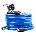 Camco 25-Foot Heated RV Water Hose - Freeze Protection to -40°F/C, Energy-Saving Thermostat - RV Camper Heated Hose for Safe Water Drinking - Durable & Weather-Resistant Camper Water Hose (22922)