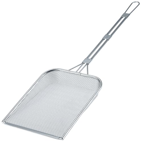 Three Snow Shin-Etsu Works 10004 Professional Angle Fryer, Medium, 18-8 Stainless Steel, Fried Square, Commercial Use, Tsubamesanjo, Made in Japan