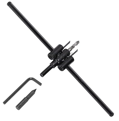 Abridor de agujeros tipo aeronave de 1-316" a 11-45" (1.181-11.811 in), abridor de carpintería ajustable para paneles de yeso y madera. disponible en Yaxa Peru