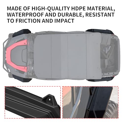 Image of XL Wider Front & Rear Fender Flares Kit for Polaris General 1000 /4 1000 16-25, Extended Mud Flares Mud Guards Mud Flaps Kit for Polaris General 1000 /4 1000 2016-2025 Accessories(OEM #2884220)
