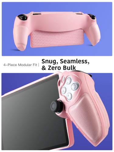Image of Thin Fit Designed for PlayStation Portal Case, Full Protective PS5 -Pink