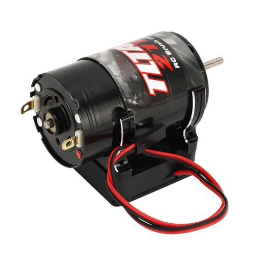 Motor Escovado RC 550 12T, Rotor Balanceado RC Car 550 Motor Escovado Rolamento Selado (Preto)