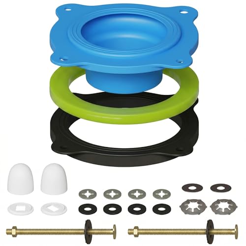 RAINGOWN Wax-Free Toilet Seal for 3 and 4 Inch Drains 1 Pack