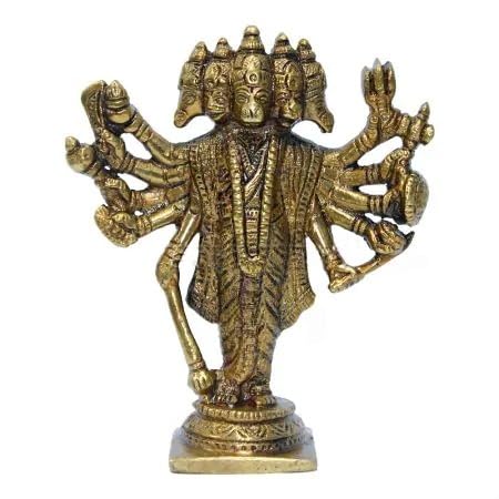 Statue Panchmukhi Hanuman cadeau spirituel pour pendaison de crémaillère