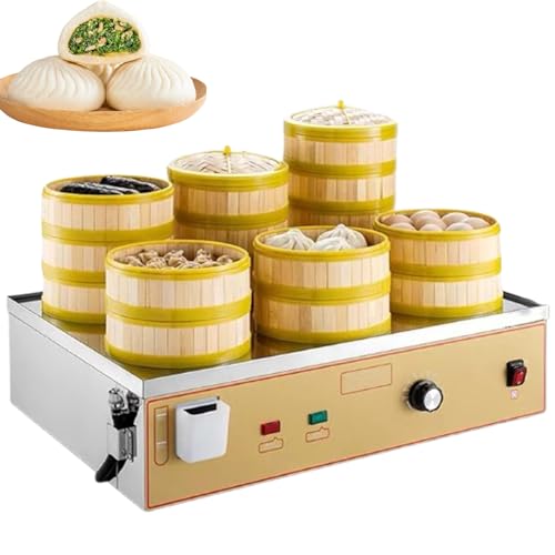 QINPI 4000-W-Dampfbrötchenmaschine 6 Löcher