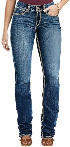 Flamingals Mid Rise Skinny Jeans for Women Trendy Wash Stretchy B...