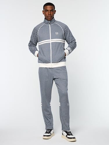 Sergio Tacchini Dallas Houndstooth Track Jacket - Maritime Blue2