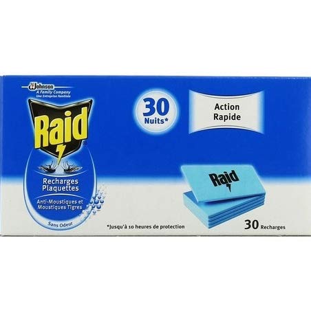 Recambio Antimosquitos Eléctrico Raid 30 Pastillas