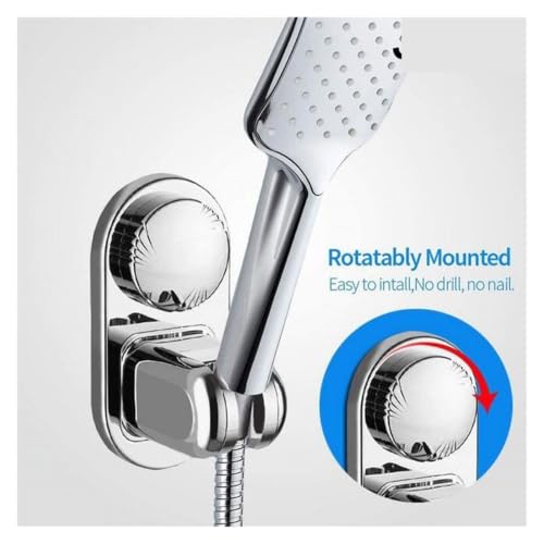 Soporte de ducha orientable 360 con ventosa universal para cabezal 3