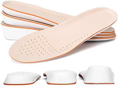 Height Increase insole 1.5cm/2.5cm/3.5cm Breathable High Full Shoe Insoles Shoe Inserts Cushion Pads Lift Kits Elevator Insoles for Men Women White