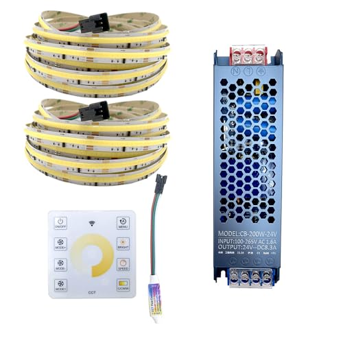 Tira LED COB CCT Dual Color 10M WS2811 con Control miniatura 1
