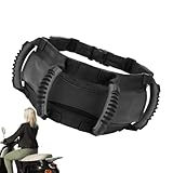 Ceinture de sécurité moto   pour passager Oxford résistant 40 x 15 cm, poignée ergonomique de support de conduite, plusieurs occasions: compatible avec les motos, VTT, scooters et motosl