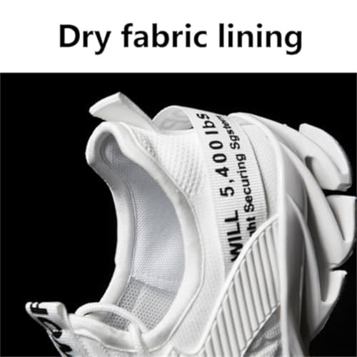 Rasedo Tallboost Sneakers, Height Boosting Shoes for Men, Breathable Knit Slip on Walking Running Shoes Comfort Non Slip Work Sport Athletic Trainer with Insole