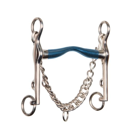 Equine Smile ES0067 Gebiss Kandarengebisse Zungenfreiheit mit Sweet Iron aus Edelstahl Gebissstärke 16 mm (11.5 cm)