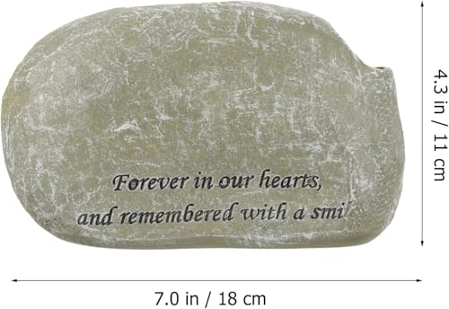 Piedra conmemorativa para perros de resina, lápida decorativa para jardín 3