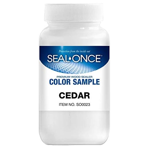 SEAL-ONCE Color Sample Semi-Transparent Wood Stain, Cedar, 4 oz