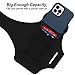RUNBACH Armband for Samsung Galaxy S25/S24/S23/S22/S21/S20/S10/S9/S8,Galaxy A01/A8/A10e/A20e/A41/M01/Xcover 5,Water Resistant Sport Armband with Zipper Slot for Galaxy Buds (Black)