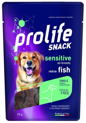 snack cane 90gr Prolife sensitive (unica, adulto pesce)