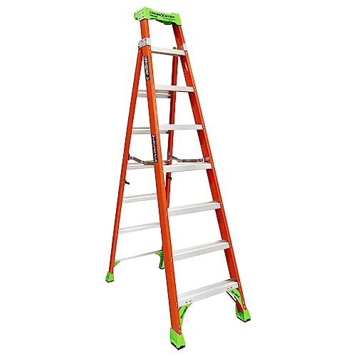 Louisville Ladder�y���C�r�����_�[�z�t�@�C�o�[�͂����r���N���X�X�e�b�v �ω׏d135kg�y8ft�i240cm�j�z