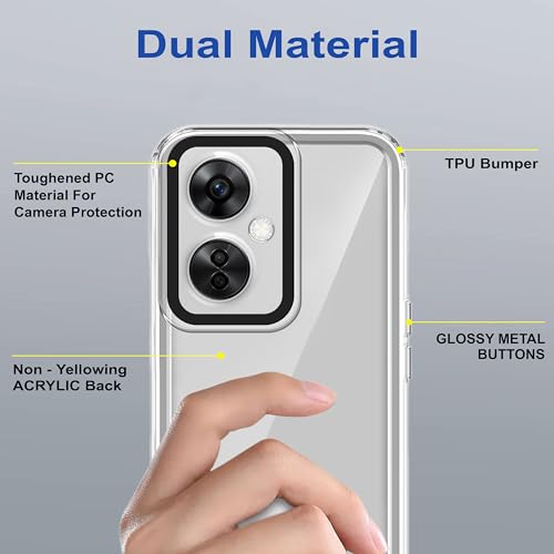 Amazon Basics Back Case Cover for OnePlus Nord CE 3 Lite 5G (TPU + PC_Transparent) - Image 8