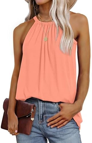 WIHOLL Summer Halter Neck Tank Tops for Women