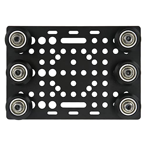 Aluminum Gantry Board, Universal Aluminum Gantry Plate, Plate with Pulley Wheel, Black Anodized 0.8-3.1in, for Milling M